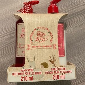 NWOT made with love hand wash & lotion duo